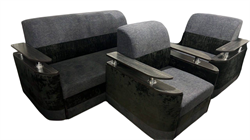 Комплект мягкой мебели: угловой диван + кресло. 11749