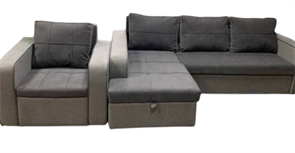 Комплект мягкой мебели: угловой диван + кресло. 11750